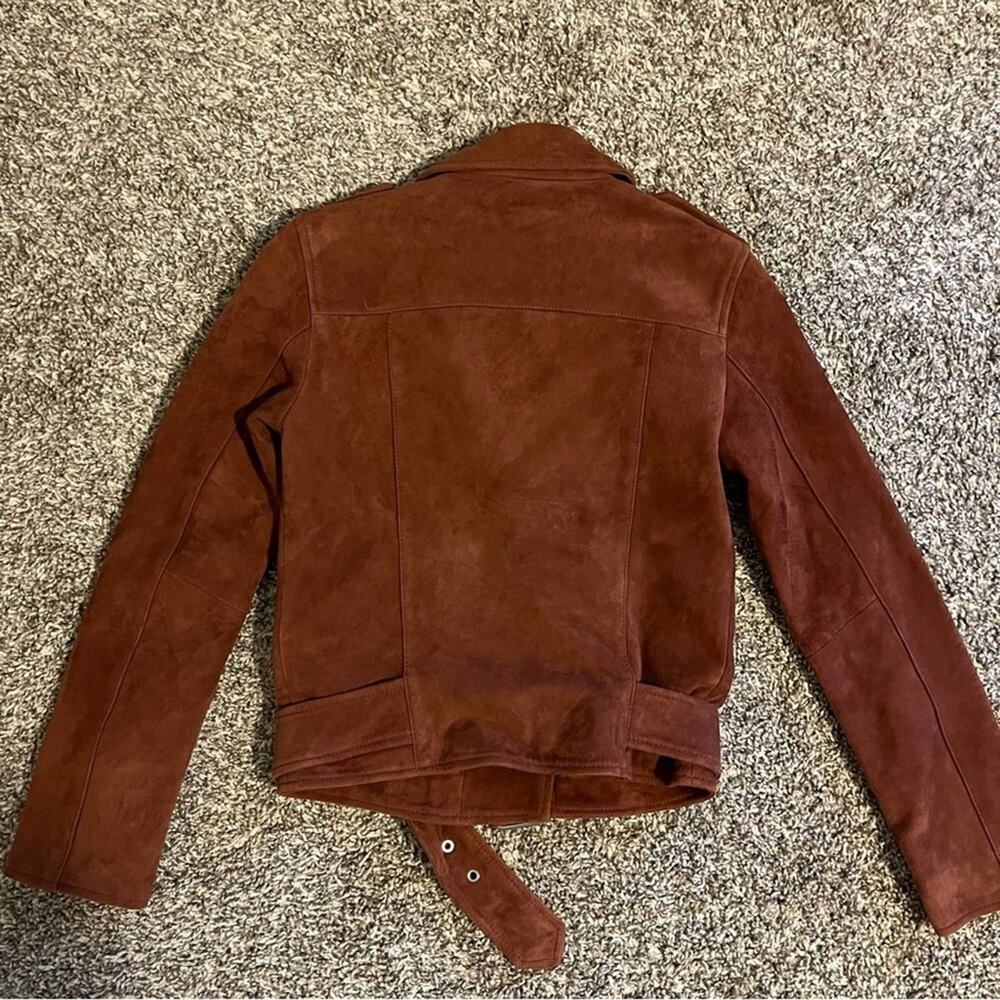 ALLSAINTS Balfern Suede Biker Jacket - Picture 13 of 15